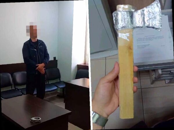 Сочинец, угрожавший бутафорским топором, получил административный арест
