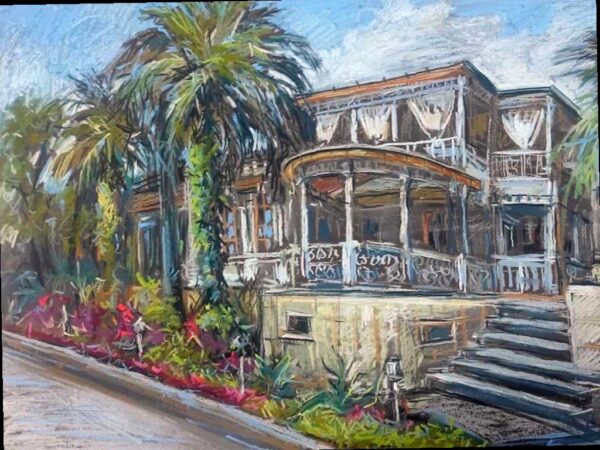 В Сочи представлена выставка картин с историческими домами курорта