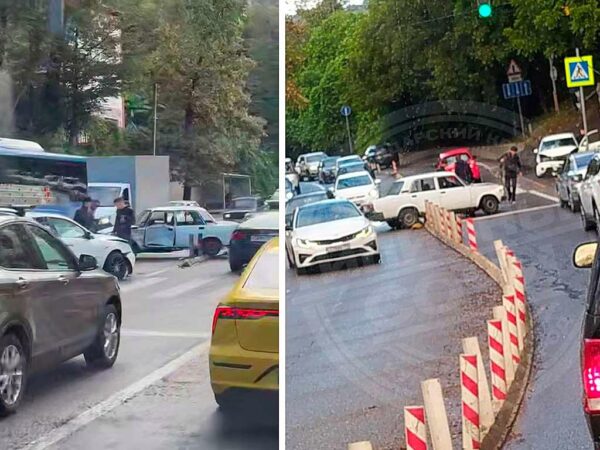 ДТП на Мамайском перевале: движение парализовано