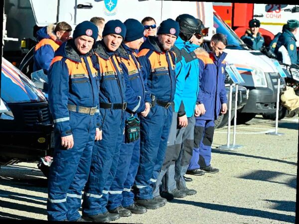 Масштабные учения экстренных служб в горах Сочи