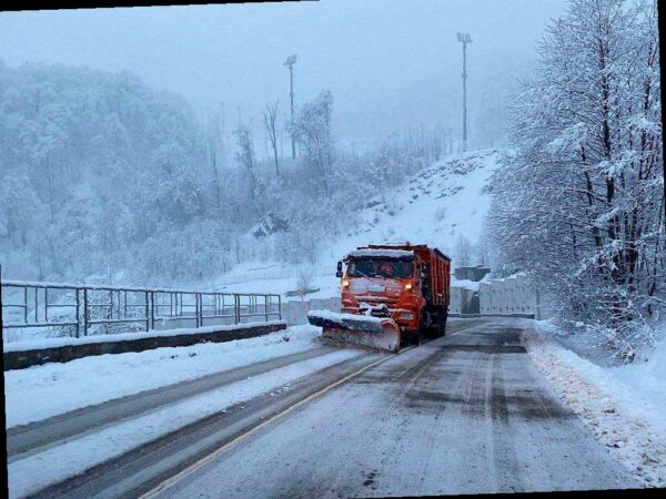 Сильный снег ожидается в горном кластере Сочи