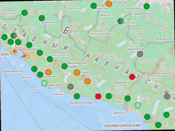 На Кубани ожидается подъем уровня воды в реках из-за снегопадов